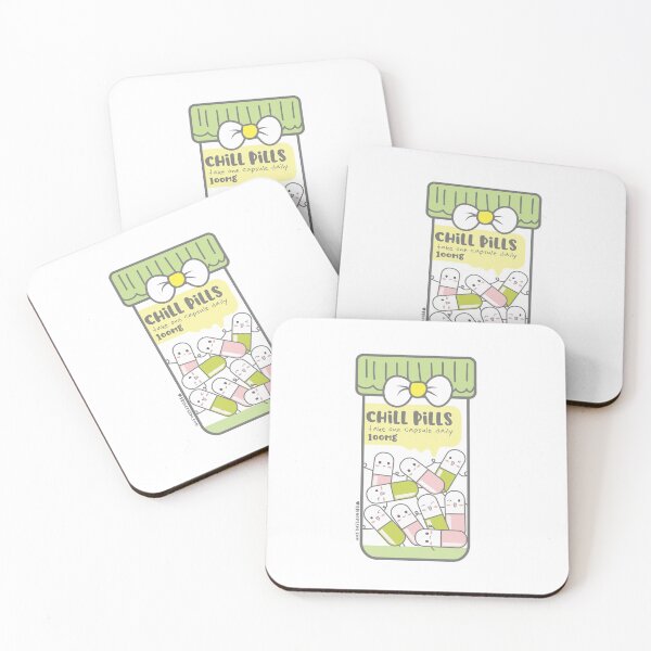 Item preview, chill pills cute pills cartoon designed and sold by princessmi-com.