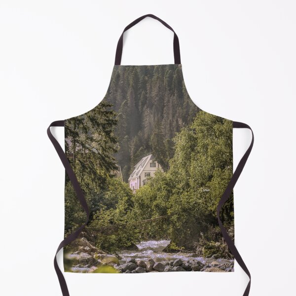 Item preview, Beautiful view on mountain river and house designed and sold by Svetlana Korneliuk.
