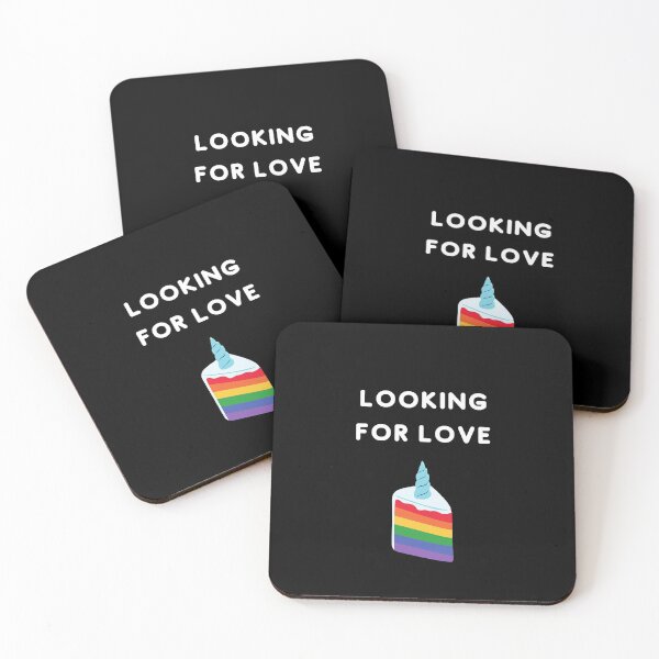 Item preview, Looking for Love Unicorn Pride Cake Merch Gift designed and sold by Mint Magic.