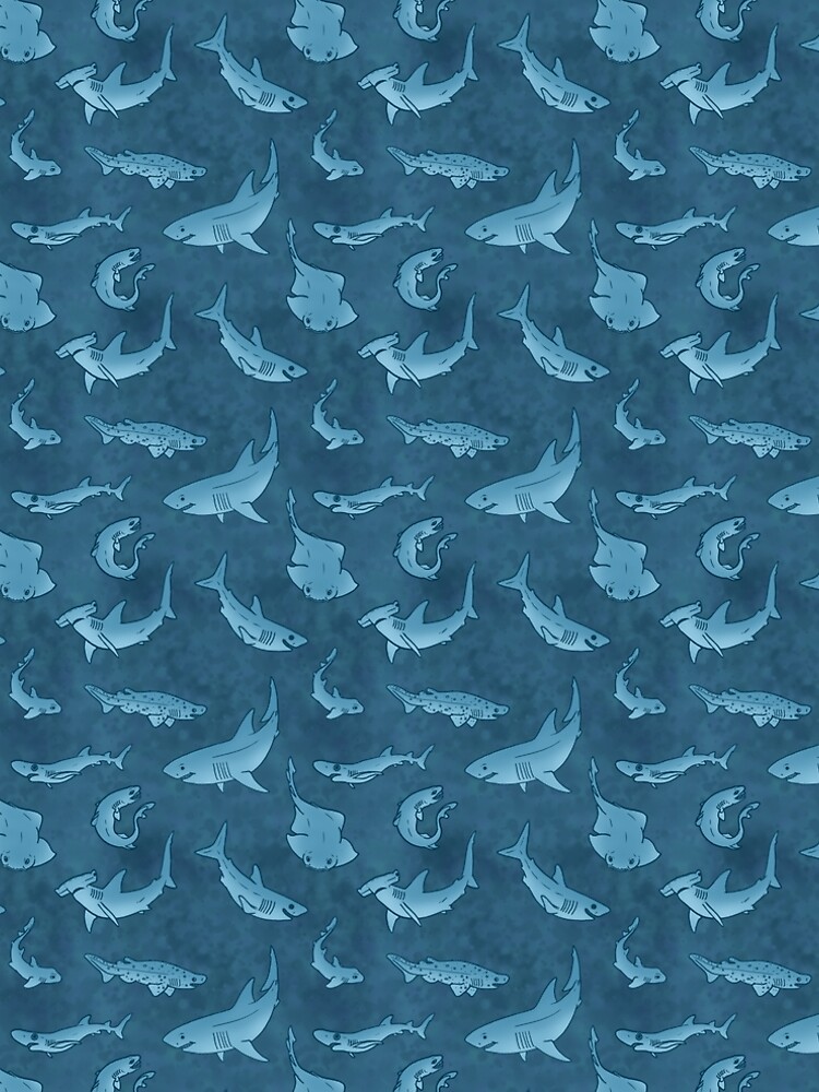 Thumbnail 5 of 5, A-Line Dress, Shark Week designed and sold by RaspberryMoon.