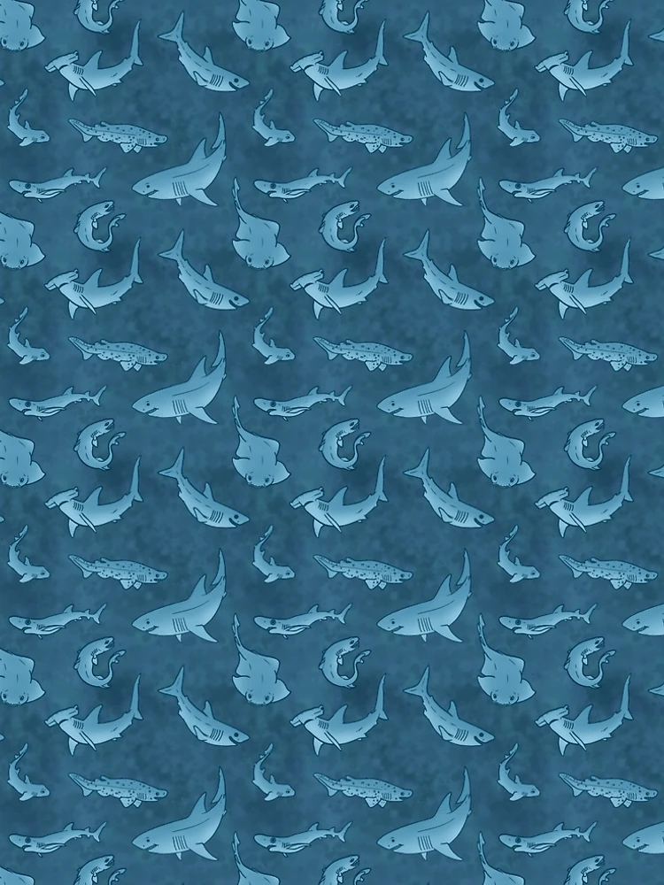 Thumbnail 5 of 5, A-Line Dress, Shark Week designed and sold by RaspberryMoon.
