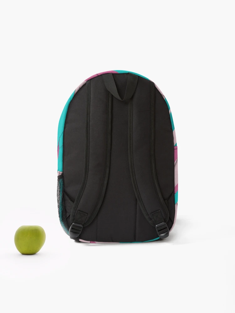 Thumbnail 2 of 3, Backpack, Colorful Abstract Diagonal Pattern designed and sold by CherryDamzel.