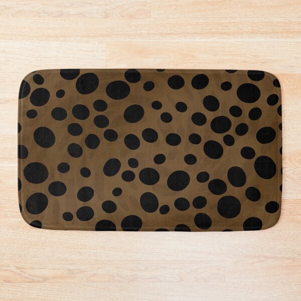 Item preview, Black random dots on brown background designed and sold by BLMcreations.