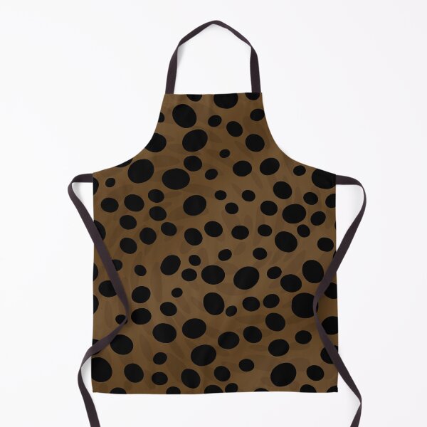 Item preview, Black random dots on brown background designed and sold by BLMcreations.