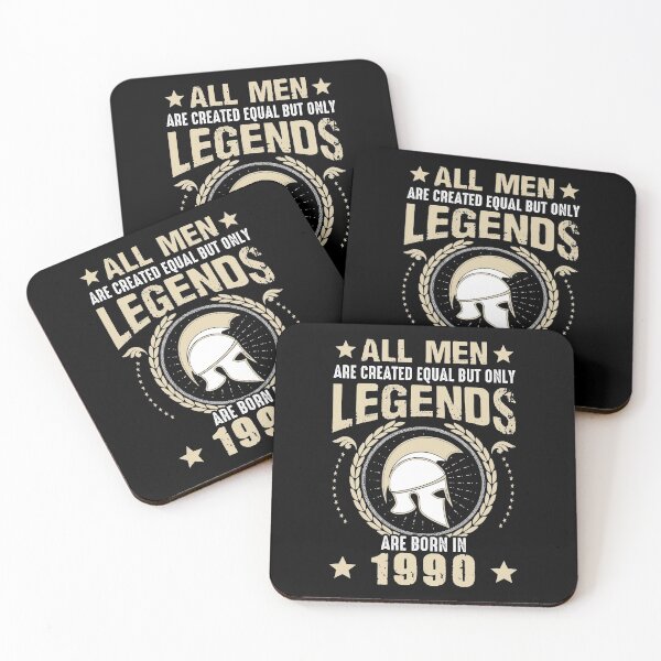 Item preview, All Man Are Created Equal But Only Legends Are Born In 1990 designed and sold by Qudkin.