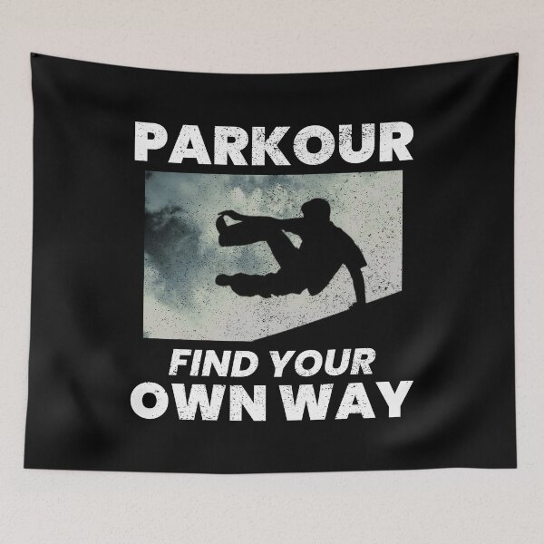 Item preview, Parkour Free Running Runner Traceur Funny Saying designed and sold by CuteDesigns1.