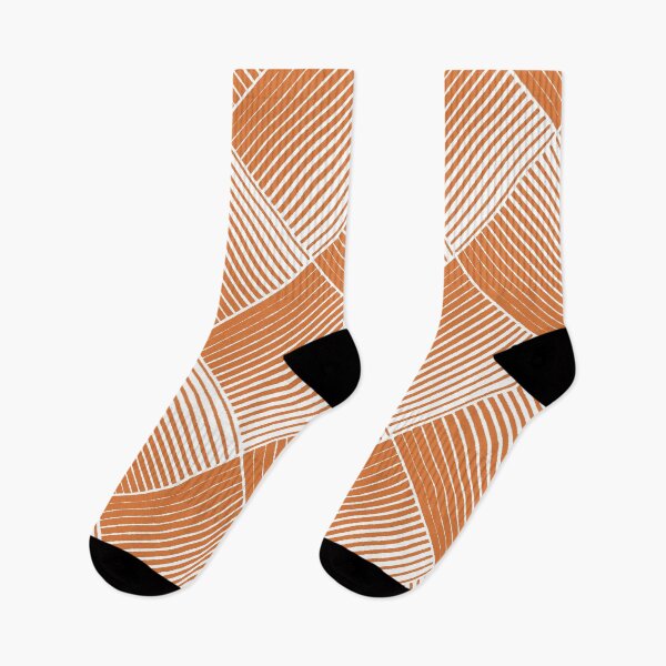 Item preview, Orange and White Square Mosaic Stripe Pattern 2022 Spring / Summer Trending Color - Hue - Shade Pantone Orange Ochre 16-1253 designed and sold by ColorOfTheYears.