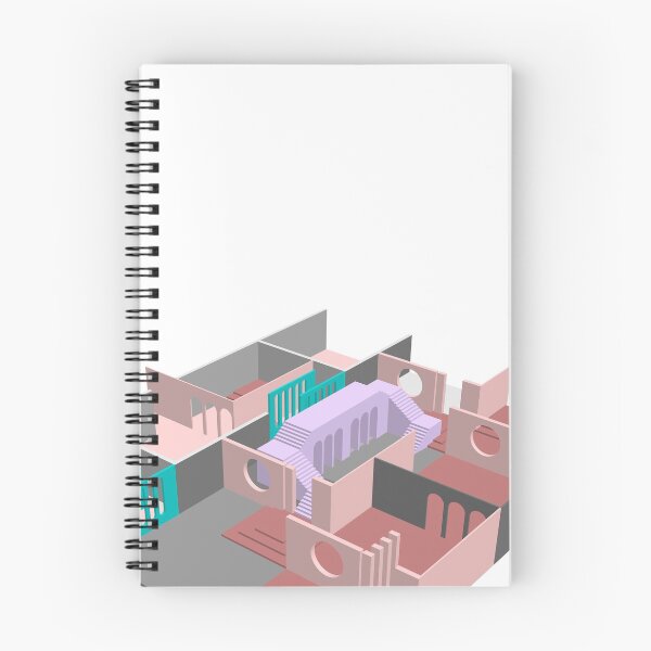 Item preview, Isometric Architecture installation with pastel colors designed and sold by Spaceexperience.