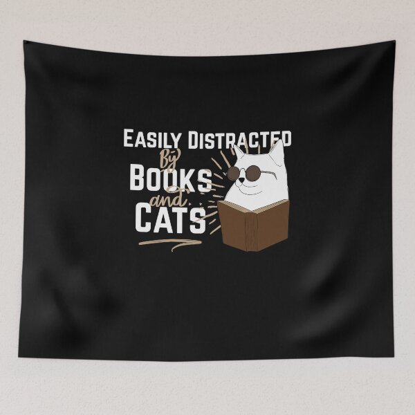 Item preview, Easily Distracted By Cats And Books designed and sold by Ridaelb.