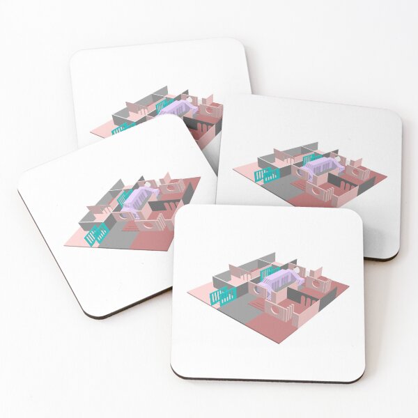 Item preview, Isometric Architecture installation with pastel colors designed and sold by Spaceexperience.