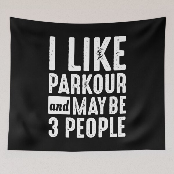 Item preview, Parkour Free Running Runner Traceur Funny Saying designed and sold by CuteDesigns1.