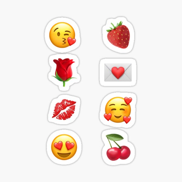 Item preview, Emoji in love designed and sold by HappyBraveCat.