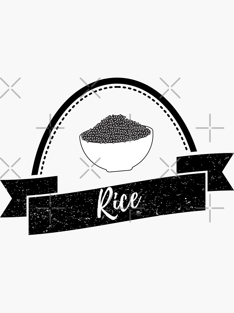 "Rice Kitchen Label" Sticker for Sale by GoodThingsOnly Redbubble