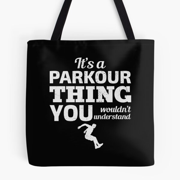 Item preview, Parkour Free Running Runner Traceur Funny Saying designed and sold by CuteDesigns1.