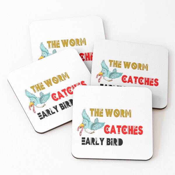 Item preview, Early bird catches the worm - cartoon  cute  alien space  mooncake  gary  designed and sold by atomsama.