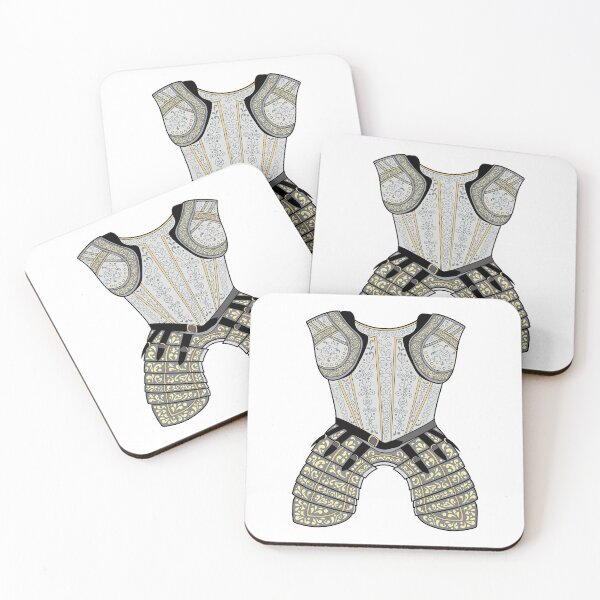 Item preview, Knight's Armour - Silver and Gold designed and sold by theblueofmyeye.
