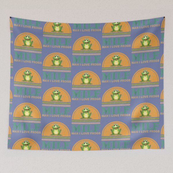 Item preview, Retro Vintage Frog - MILF Man I Love Frogs Adult Humor Funny Shirt designed and sold by PatternFariss.