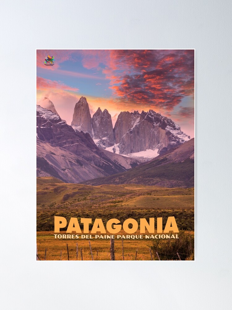 Thumbnail 1 of 3, Poster, Vintage-Style Patagonia Travel Poster designed and sold by travelwitheric.