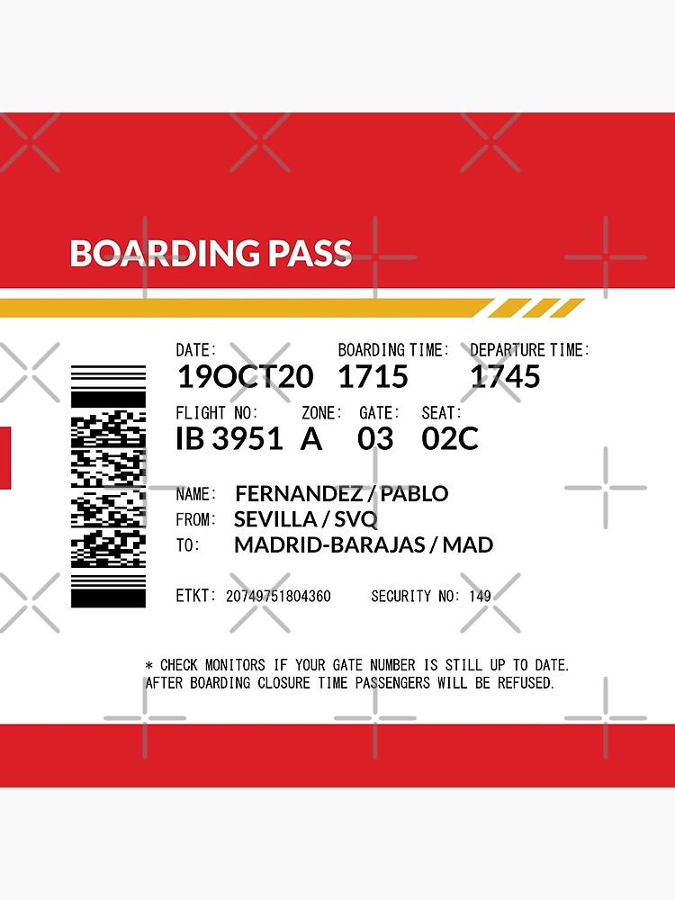 Boarding Pass (red) by twgcrazy