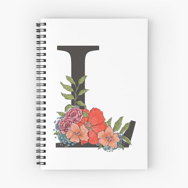 Artikelvorschau, Monogrammbuchstabe L mit Blumen entworfen und verkauft von Gintare Mazeikyte.