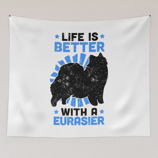 Item preview, Living with Eurasier Asian Spitz family dog designed and sold by madgrfx.