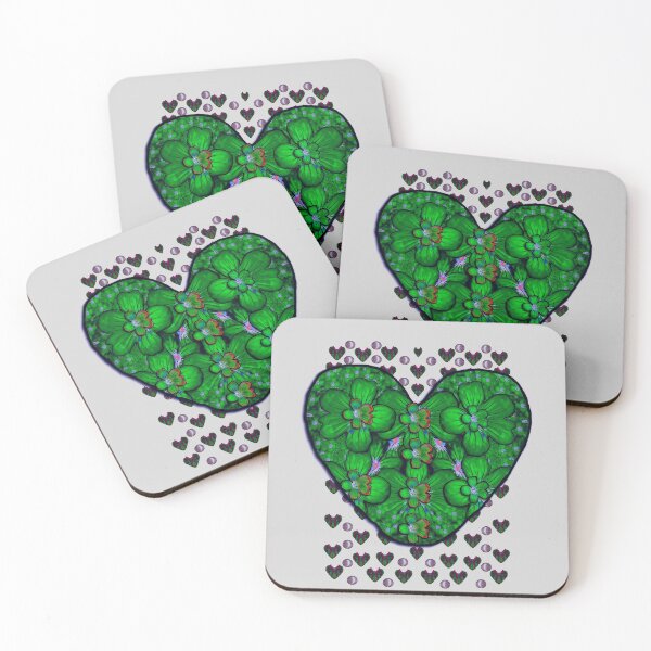 Item preview, hearts and pearls for love and plants for peace in mind designed and sold by Pepita Selles.
