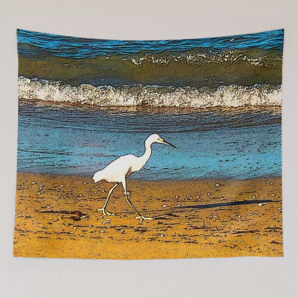 Item preview, white egret designed and sold by Greengardens36.