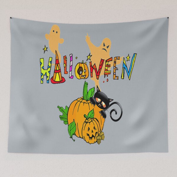 Item preview, Scary Cat, Cute Halloween Design,  Vintage Halloween, Kawaii Carved Pumpkin Vibes,Witches Brew And All Things Halloween designed and sold by Adri Barnard.