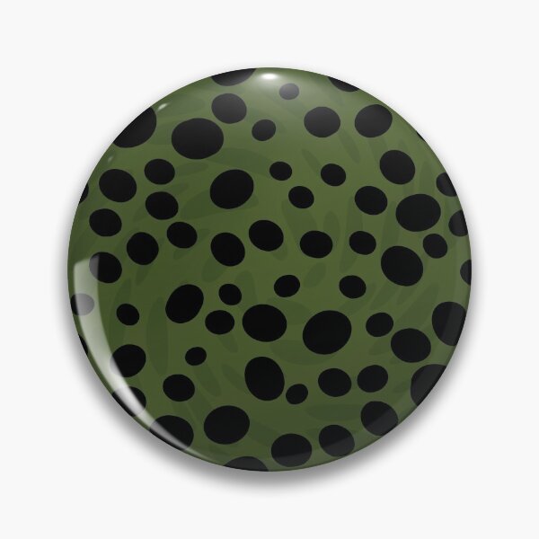 Item preview, Black random dots on green background designed and sold by BLMcreations.