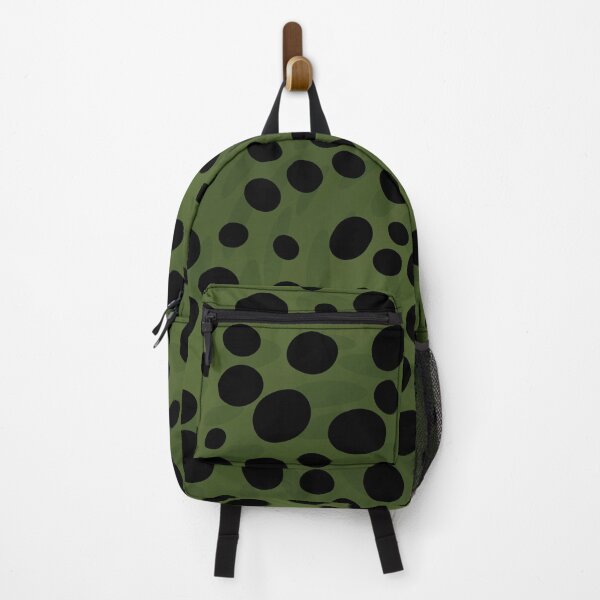Item preview, Black random dots on green background designed and sold by BLMcreations.