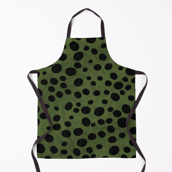 Item preview, Black random dots on green background designed and sold by BLMcreations.