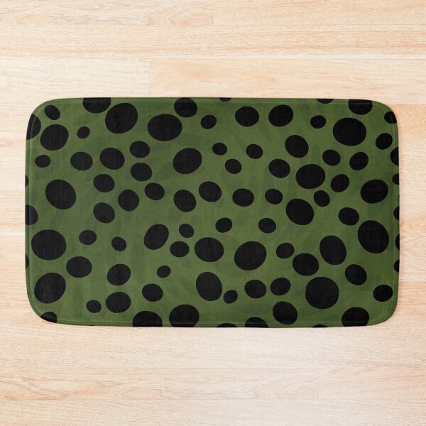 Item preview, Black random dots on green background designed and sold by BLMcreations.