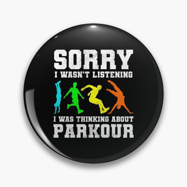 Item preview, Parkour Free Running Runner Traceur Funny Saying designed and sold by CuteDesigns1.