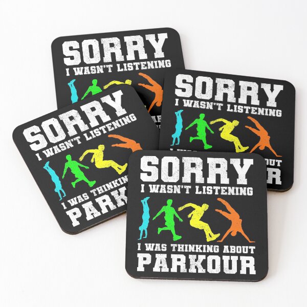 Item preview, Parkour Free Running Runner Traceur Funny Saying designed and sold by CuteDesigns1.
