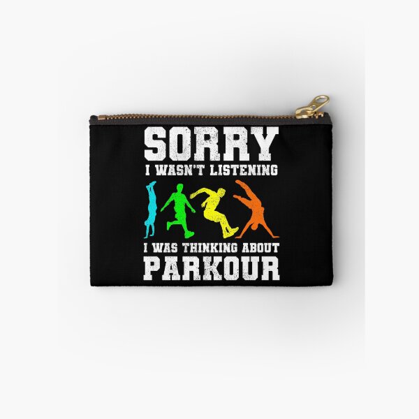 Item preview, Parkour Free Running Runner Traceur Funny Saying designed and sold by CuteDesigns1.