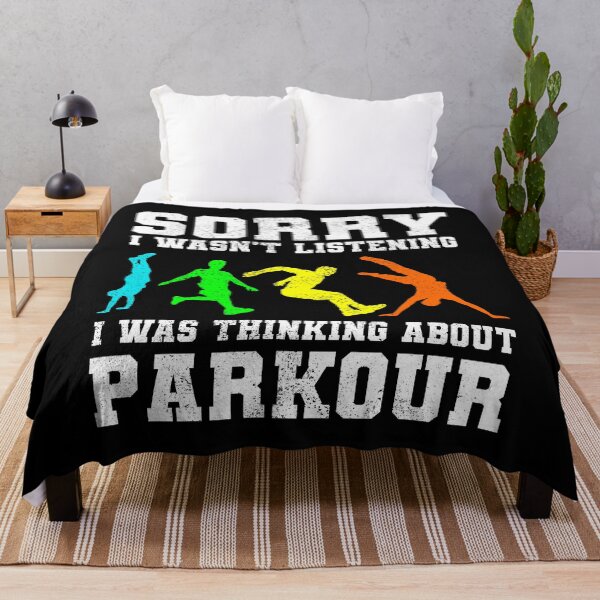 Item preview, Parkour Free Running Runner Traceur Funny Saying designed and sold by CuteDesigns1.