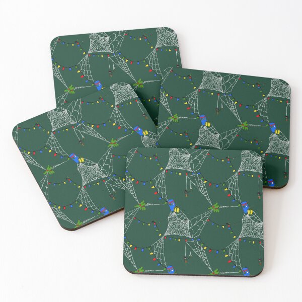 Item preview, Christmas Lights Holiday Spiders Evergreen designed and sold by JamieWetzel.
