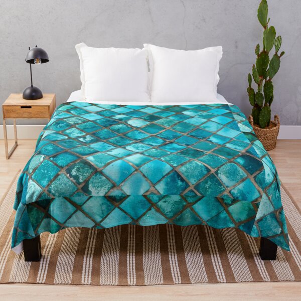 Item preview, Aqua Green Mosaic Pattern designed and sold by CherryDamzel.