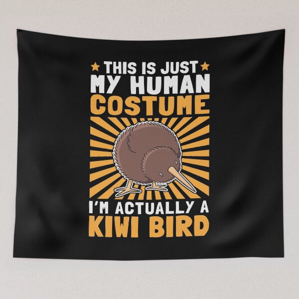Item preview, Kiwi bird costume snipe bouquet New Zealand travel designed and sold by madgrfx.