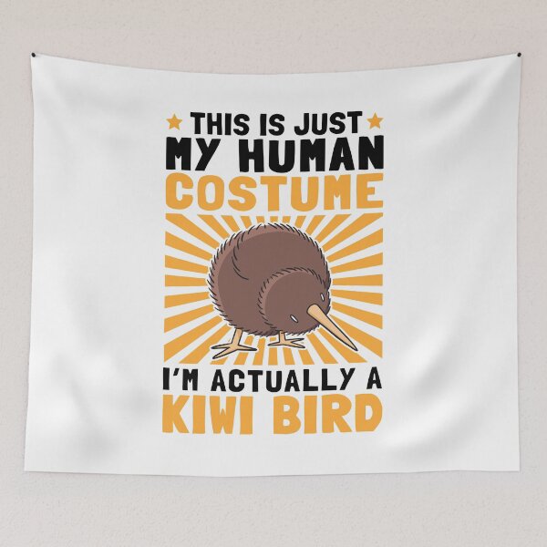 Item preview, Kiwi bird costume snipe bouquet New Zealand travel designed and sold by madgrfx.