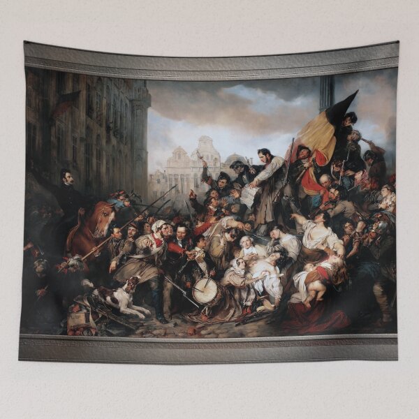 Item preview, Episode of the September Days 1830 by Gustave Wappers Classical Art Xzendor7 Old Masters Reproductions designed and sold by Xzendor7 Digital Art Creations.