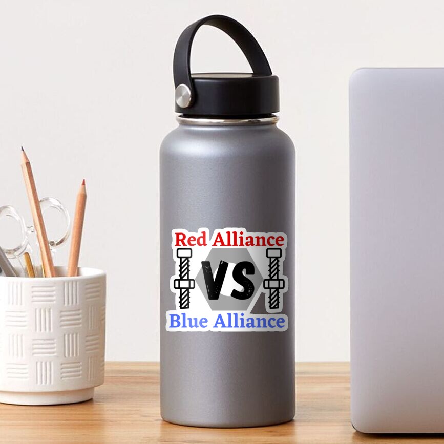 "Red alliance vs Blue alliance / FTC design / FRC design " Sticker for