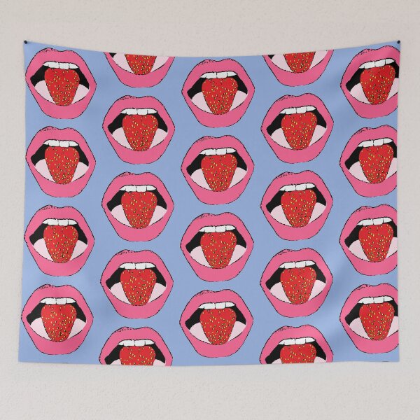 Item preview, Lips And Strawberry designed and sold by RevolutionInPaint.