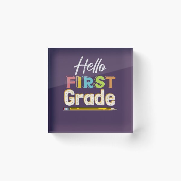 Item preview, Hello First Grade at School designed and sold by FontGraphics.