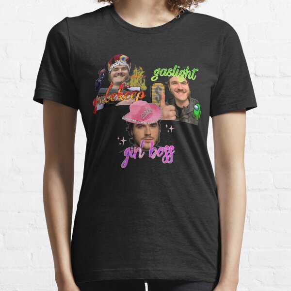 jschlatt gaslight, gatekeep, girlboss Essential T-Shirt