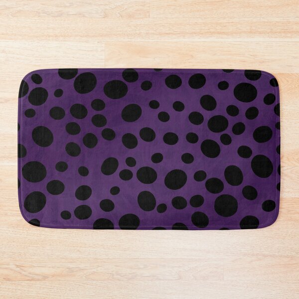 Item preview, Black random dots on purple background designed and sold by BLMcreations.