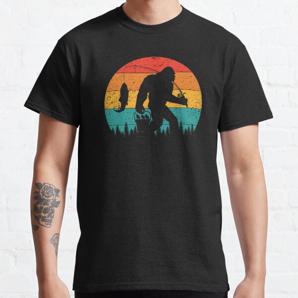 Big Foot Fishing T-Shirts for Sale
