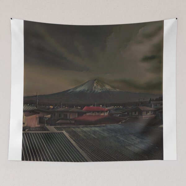 Item preview, Mount Fuji Tokyo on a dark day designed and sold by imagine-ai.