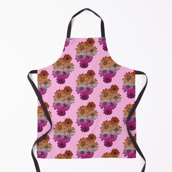 Item preview, Lesbian Flag Gradient Daises designed and sold by Cerealchair1959.