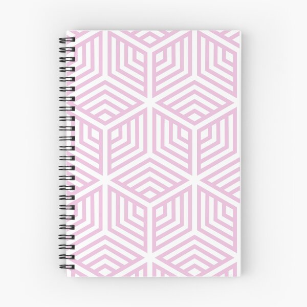 Item preview, Pastel Pink and White Cube Geometric Pattern 2022 Spring / Summer Trending Color - Hue - Shade Pantone Pirouette Pink 14-3205 designed and sold by ColorOfTheYears.